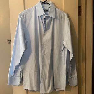 Mens Boss light blue button down dress shirt, size 16 1/2 32/33, regular fit
